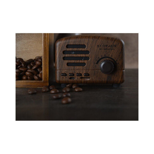Retro draagbare mini Bluetooth-luidspreker, draadloze luidsprekers, superbas, muziekluidsprekers, ondersteuning 2