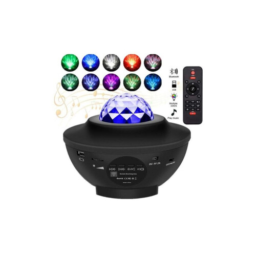 Νυχτερινό φως Προβολέας Ocean Wave με Music Galaxy Night Lamp LED Star 1