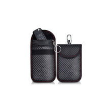 Faraday Pouch for Car Keys, 2 Pack RFID Car Key Signal Blocking Pouches with Hook and Key Ring, Anti-Theft