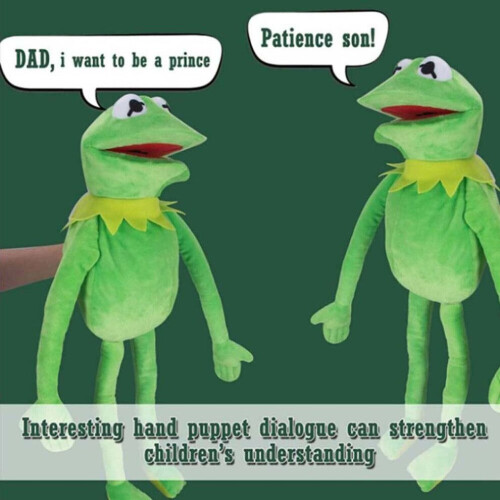 Μαριονέτα Kermit the Frog - Μαλακή βελούδινη μαριονέτα βάτραχ 1