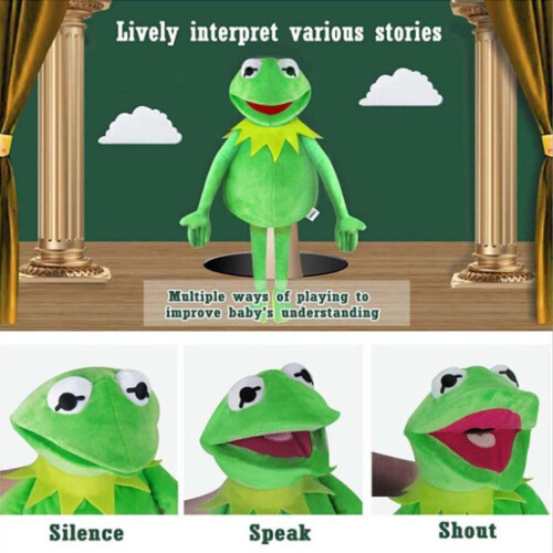Μαριονέτα Kermit the Frog - Μαλακή βελούδινη μαριονέτα βάτραχ 2