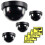 4x Black Dome Dummy / Fake CCTV Security Camera Indoor housing camera. 1
