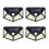 (4PCS) Solar Light Outdoor 100 LED Wall Light Motion Sensor Security Lights Waterproof with 3 Modes 1