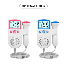 Baby Doppler hartslagmonitor 50-230 BPM LCD blauw/roze compacte foetale geluidsdetector