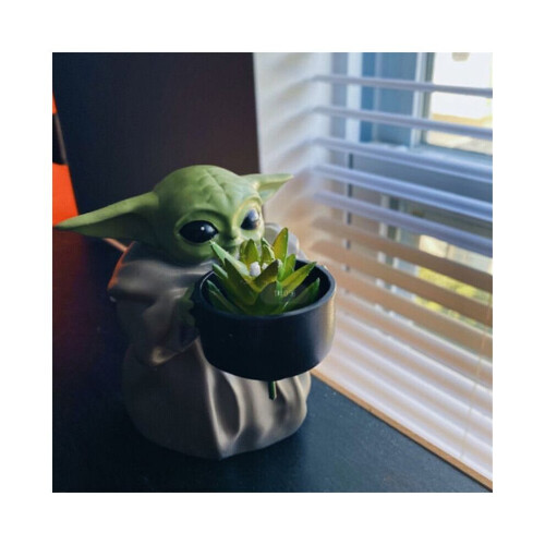 Baby Yoda Flowerpot Παχύφυτα Διακόσμηση Φυτών Μπονσάι
