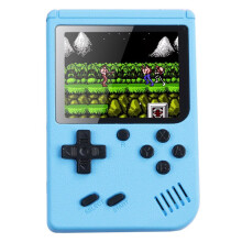 (Blue) Handheld Games Consoles ,Built-in 500 Classic Games, Portable Gameboy 3 Inch LCD Screen TV Out