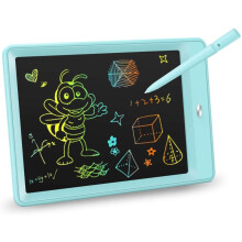 (Blue) KOKODI LCD writing tablet, 10-inch (about 25.4 cm) color baby doodle drawing board, erasable