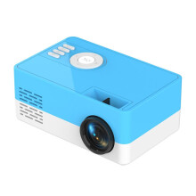 (Blue) Mini HD 1080P Pocket LED Projector Home Theater Multimedia HDMI