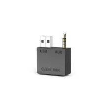 CHELINK Audio Bluetooth Transmitter for Kia Hyundai, Portable Wireless Audio Adapter for Car Stereo