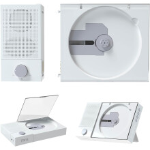 TINYL Split, reprodutor de CD 3 em 1, altifalante Bluetooth desmontável, portátil, recarregável, branco pérola