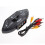 3-Way Audio Video AV Switch Box RCA Black Switch Selector Box Splitter with 3RCA Cable for All Standard 1