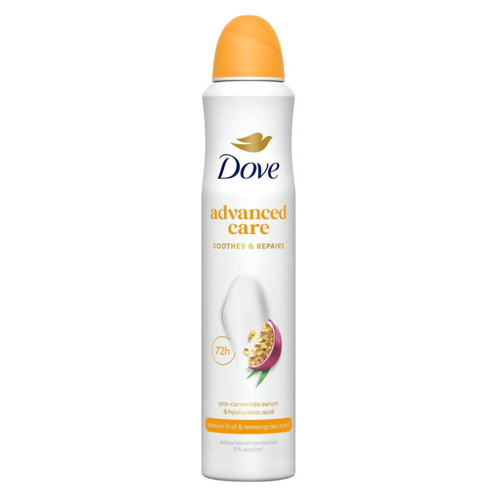 Dove Light Anti-Perspirant Deodorant Go Fresh Passion Fruit & Lemongrass 12X200ml - Image 2