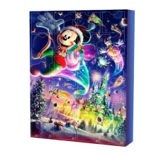 (Disney D) Kerstpoppen-adventskalender met 24 cadeautjes en schattige stripfiguren.