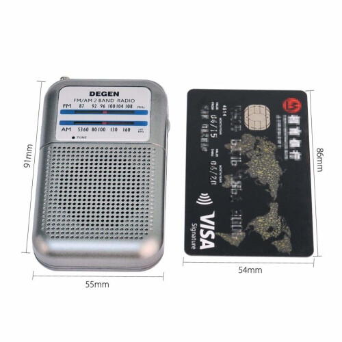 Prunus draagbare mini FM/AM transistorradio 1