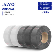 JAYO PLA Plus und PETG Nachfüllfilament, 1,75 mm, Weiß und Grau