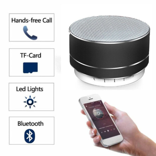 Mini Metal Wireless Bluetooth Speaker 360 Degree Stereo Surround Sound 1