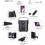 (Mini projector) 4K 1080 mini videoprojector draagbare thuisbioscoop 3