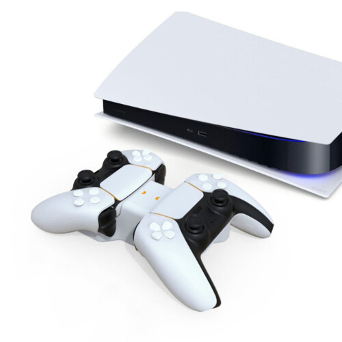 Dubbele oplader voor PS5-gamecontrollers, draadloze PS5-controlleroplader, TP5-controlleropladerbasis 2