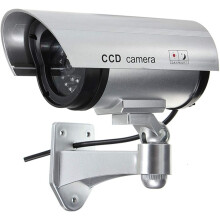 Nep CCTV-camera, videobewaking, waterdichte bulletcamera voor binnen en buiten, LED-verlichting, nepbeveiliging