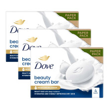 Dove Orignal Moisturising Beauty Cream Bar for Soft & Smooth Skin, 4x90g, 4 Pack