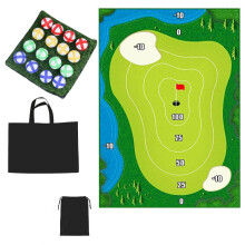 Juego de golf con sistema de velcro. Juego de chipping de golf para interiores y exteriores. Ayudas