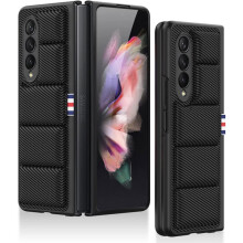COQUE Galaxy Z Fold 3 5G Hoesje, Scharnierende Opvouwbare All-inclusive Shell, Ademend Warm Telefoonhoesje,