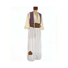 (L = UK 12) Volwassen Arabisch Prins Aladdin Geest Verkleedkostuum Rollenspel Heren Feestoutfits