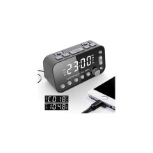 LED digitale klok met slaaptimer en dubbele USB-aansluiting, DAB/FM-radio.