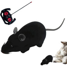 SmartyKat Race'n Cha-se, brinquedo para gatos com rato eletrónico sem fios, cinzento escuro, 280x88x70mm