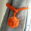 (Orange) 2x Gardinbomullsrepboll 4