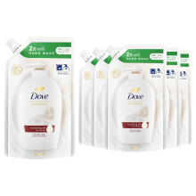 Dove Moisturising Hand Wash Silky Soft Eco-Refill 500ml, Nourishing Silk 6 Pack