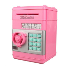 (roze) Spaarpot voor kinderen van 3-12 jaar, elektronische geldautomaat, spaarpot voor kinderen, jongens