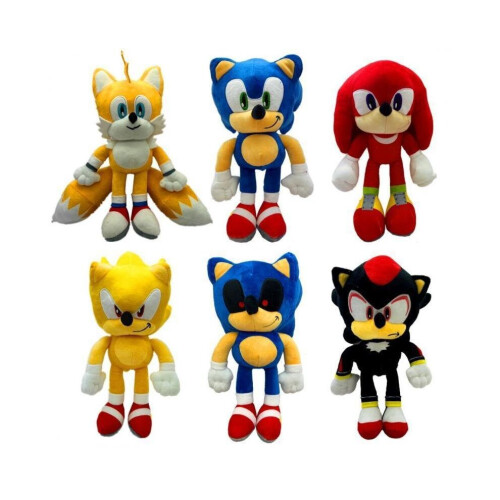 (MetalSonic) 20-40 εκ. Super Sonic The Hedgehog Λούτρινη Κούκλα με Κινούμε 2