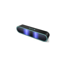Draagbare draadloze Bluetooth-luidspreker met 4 kleurenverlichting, dubbele stereobas, 12 uur batterijduur