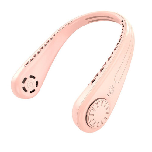 (roze) Nekventilator Draagbare Stille Hangende USB-ventilator