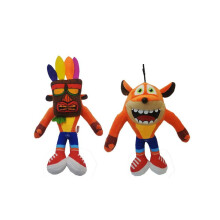 (2 STUKS/SET) 12'' Crash Bandicoot Pluche Knuffelpop Kinderspeelgoed