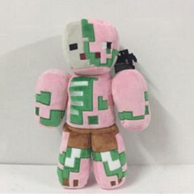 (Pink Zombie) Minecraft Plush Toy Pixel Doll Children Doll Kids gift