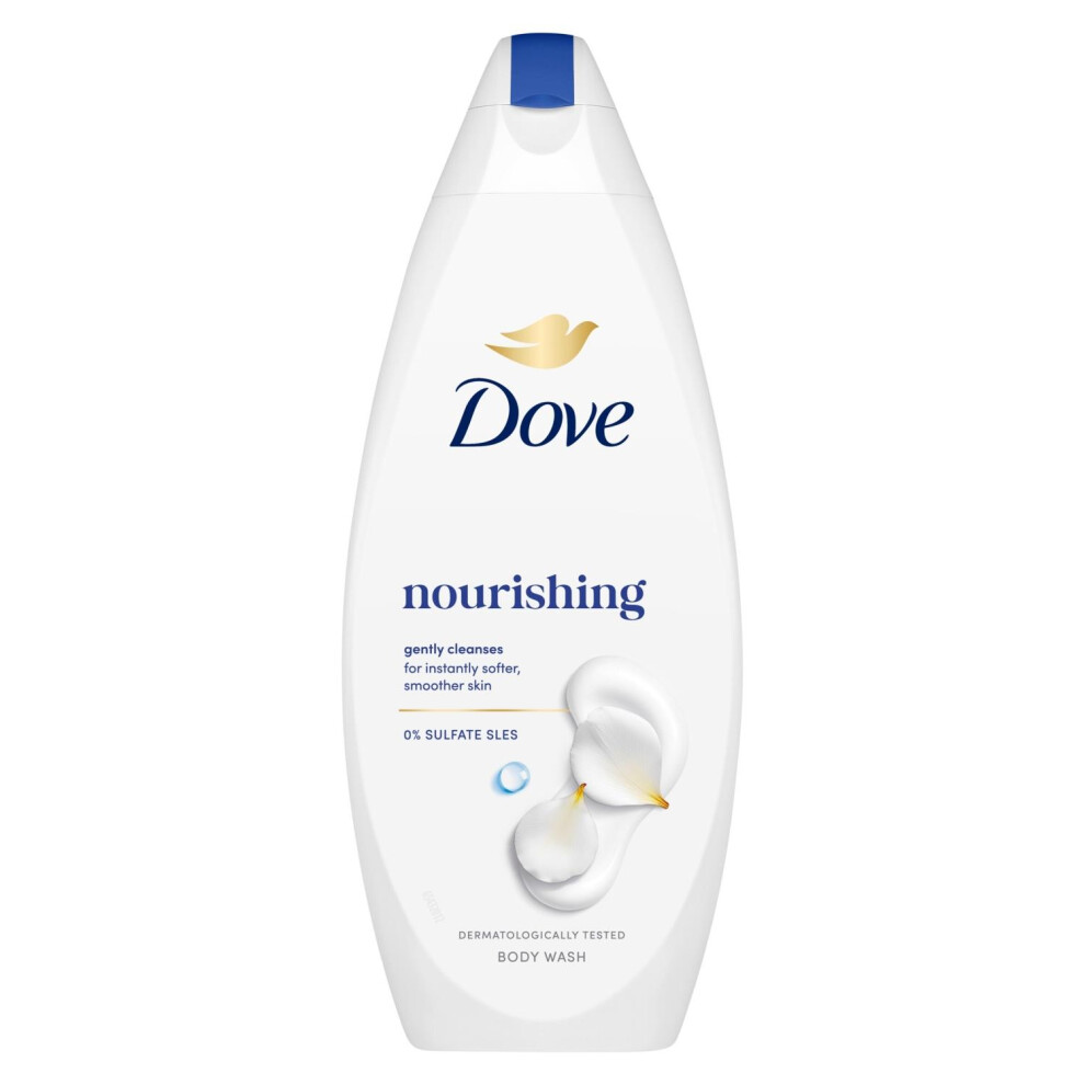 Dove Nourishing Body Wash 12 Pack, 0% Sulfate Sles Shower Gel, 225Ml - Image 2