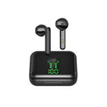(ZWART) L12 TWS Bluetooth 5.0 draadloze oordopjes met digitaal touchscreen