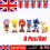 6 τεμάχια Sonic the Hedgehog Φιγούρα δράσης Τούρτα δώρο γενεθλί 1