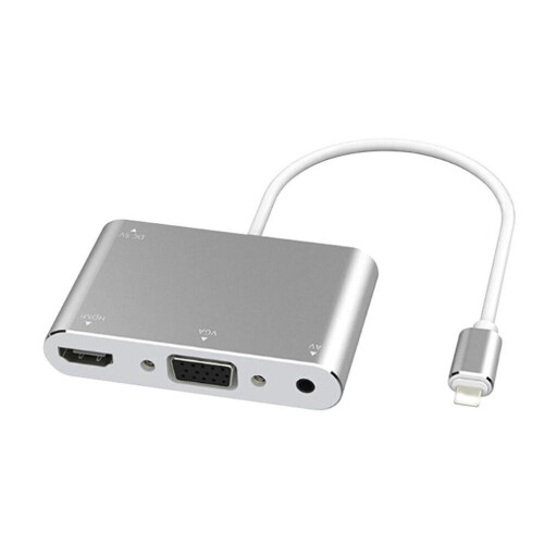 Μετατροπέας Lightning σε HDMI+VGA+Ήχου Τρία σε Ένα για iPhone
