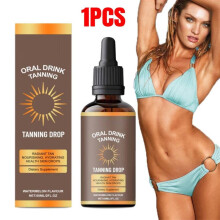 Drinkable Sunless Tanning Drops To Moisturizing Bronzing Tanner Effortless Effective Dark-Tan Drops