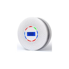 Combination Carbon Monoxide Detectors &Smoke Alarm, CO Alarm Detector With Digital LCD Display and Voice