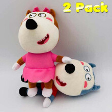 (Lucy+Wolfoo) 12'' Wolfoo Family Plush Toy Lucy Stuffed Doll Kids Xmas Gifts