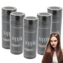 (donkerbruin) 5-pack Toppik Haarvezels Donkerbruin 27,5 g / 0,97 oz Haarverzorging