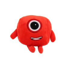 (Red) Cartoon Numberblocks Plush Toys Stuffed Dolls