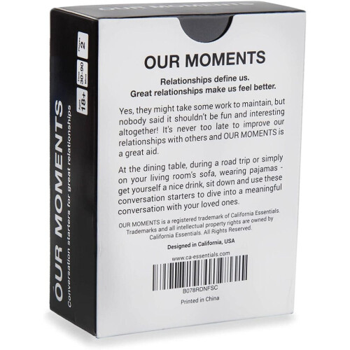 OUR MOMENTS Couples: 100 Thought Provoking Conversation Starters for Great Relationships - Fun Conversation 1