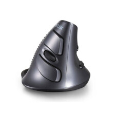 Delux M618 Ergonomische verticale bureaumuis met 6 knoppen, optische muis voor rechtshandigen, inclusief