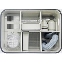 Filtro de laboratório para gesso dental, tanque de sedimentos, conexões BSP 50 mm, para profissionais e iniciantes
