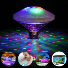 RGB Dränkbar LED Flytande Undervattensljus Babybadleksaker Ljus
